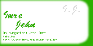 imre jehn business card